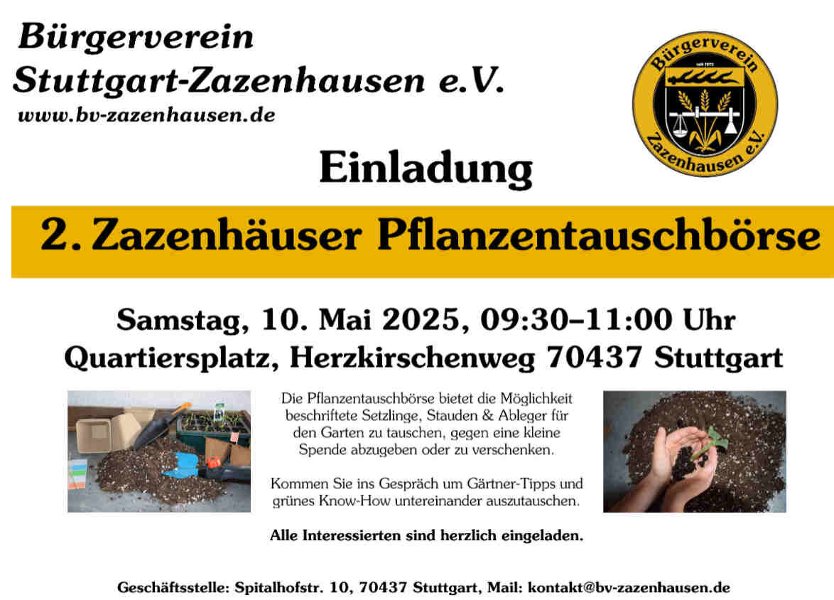 Plakat Pflanzentauschbörse